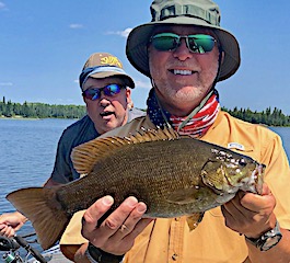 Mike Fishing BIG BOY Smallmouth Bass at Fireside Lodge